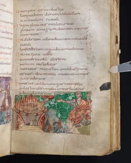 Stuttgart Psalter, Psalm 18 (folio 25r) by Master of the Stuttgart Psalter