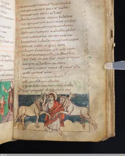 Stuttgart Psalter, Psalm 19 (folio 26r) by Master of the Stuttgart Psalter