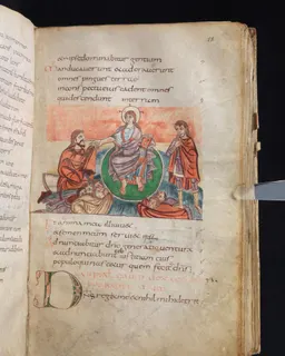 Stuttgart Psalter, Psalm 21 (folio 28r) by Master of the Stuttgart Psalter