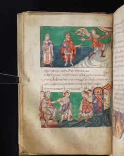 Stuttgart Psalter, Psalm 26 (folio 33v) by Master of the Stuttgart Psalter