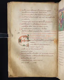 Stuttgart Psalter, Psalm 28 (folio 35v) by Master of the Stuttgart Psalter