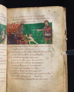 Stuttgart Psalter, Psalm 30 (folio 38r) by Master of the Stuttgart Psalter