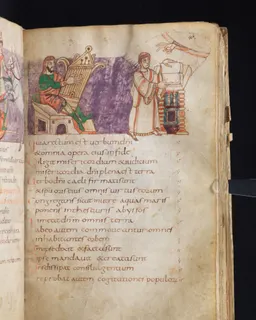 Stuttgart Psalter, Psalm 32 (folio 40r) by Master of the Stuttgart Psalter