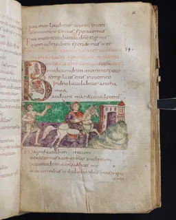 Stuttgart Psalter, Psalm 33 (folio 41r) by Master of the Stuttgart Psalter
