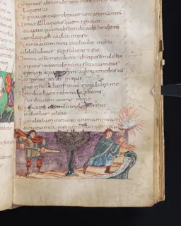 Stuttgart Psalter, Psalm 35 (folio 43r) by Master of the Stuttgart Psalter