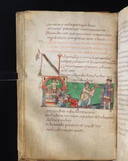 Stuttgart Psalter, Psalm 37 (folio 45v) by Master of the Stuttgart Psalter