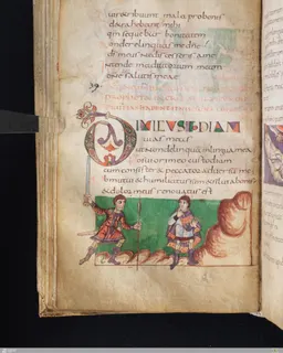 Stuttgart Psalter, Psalm 41 (folio 49v) by Master of the Stuttgart Psalter