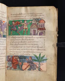 Stuttgart Psalter, Psalm 43 (folio 52r) by Master of the Stuttgart Psalter