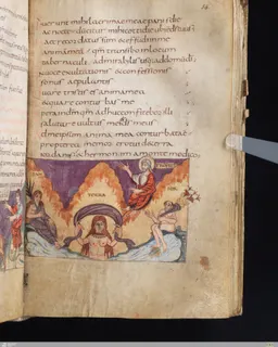 Stuttgart Psalter, Psalm 45 (folio 54r) by Master of the Stuttgart Psalter