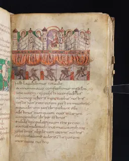 Stuttgart Psalter, Psalm 47 (folio 56r) by Master of the Stuttgart Psalter