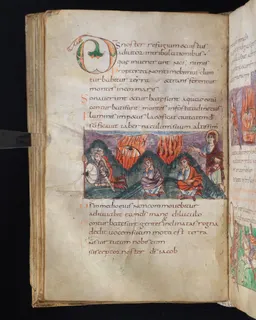 Stuttgart Psalter, Psalm 49 (folio 58v) by Master of the Stuttgart Psalter