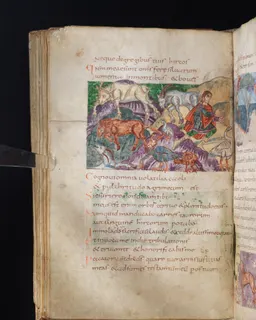 Stuttgart Psalter, Psalm 53 (folio 62v) by Master of the Stuttgart Psalter