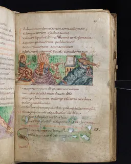 Stuttgart Psalter, Psalm 59 (folio 69r) by Master of the Stuttgart Psalter