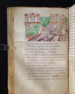 Stuttgart Psalter, Psalm 60 (folio 70v) by Master of the Stuttgart Psalter