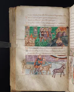 Stuttgart Psalter, Psalm 66 (folio 76v) by Master of the Stuttgart Psalter