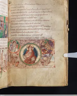 Stuttgart Psalter, Psalm 67 (folio 77r) by Master of the Stuttgart Psalter
