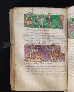 Stuttgart Psalter, Psalm 73 (folio 83v) by Master of the Stuttgart Psalter