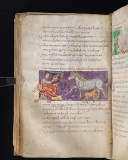 Stuttgart Psalter, Psalm 75 (folio 85v) by Master of the Stuttgart Psalter