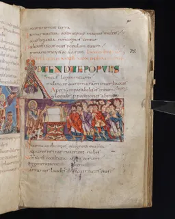 Stuttgart Psalter, Psalm 79 (folio 90r) by Master of the Stuttgart Psalter