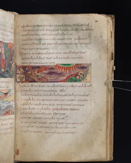 Stuttgart Psalter, Psalm 83 (folio 94r) by Master of the Stuttgart Psalter