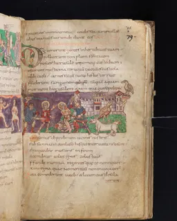 Stuttgart Psalter, Psalm 84 (folio 95r) by Master of the Stuttgart Psalter