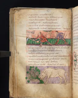 Stuttgart Psalter, Psalm 85 (folio 96v) by Master of the Stuttgart Psalter
