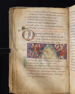 Stuttgart Psalter, Psalm 87 (folio 98v) by Master of the Stuttgart Psalter