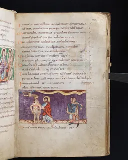 Stuttgart Psalter, Psalm 92 (folio 104r) by Master of the Stuttgart Psalter