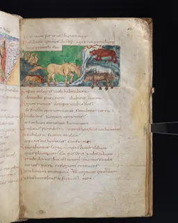 Stuttgart Psalter, Psalm 105 (folio 117r) by Master of the Stuttgart Psalter