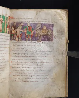 Stuttgart Psalter, Psalm 107 (folio 119r) by Master of the Stuttgart Psalter