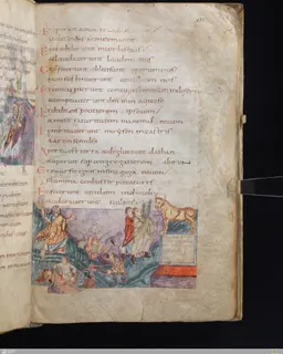Stuttgart Psalter, Psalm 109 (folio 121r) by Master of the Stuttgart Psalter