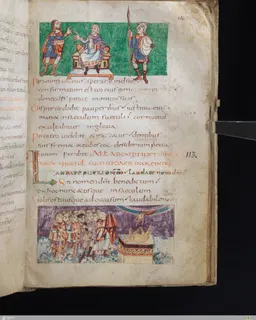 Stuttgart Psalter, Psalm 116 (folio 129r) by Master of the Stuttgart Psalter
