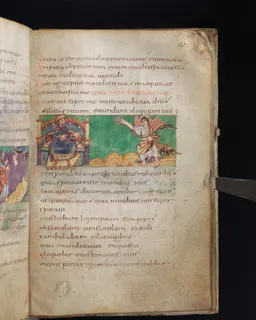 Stuttgart Psalter, Psalm 122 (folio 135r) by Master of the Stuttgart Psalter