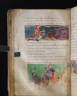 Stuttgart Psalter, Psalm 124 (folio 137v) by Master of the Stuttgart Psalter