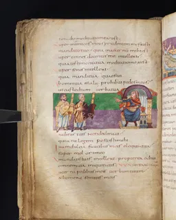 Stuttgart Psalter, Psalm 125 (folio 138v) by Master of the Stuttgart Psalter