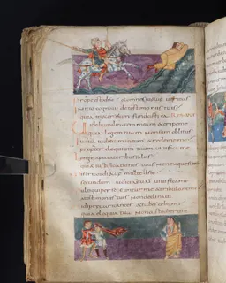 Stuttgart Psalter, Psalm 128 (folio 141v) by Master of the Stuttgart Psalter