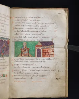 Stuttgart Psalter, Psalm 130 (folio 144r) by Master of the Stuttgart Psalter