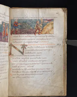 Stuttgart Psalter, Psalm 132 (folio 146r) by Master of the Stuttgart Psalter