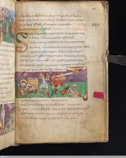 Stuttgart Psalter, Psalm 133 (folio 147r) by Master of the Stuttgart Psalter