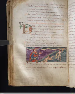 Stuttgart Psalter, Psalm 139 (folio 153v) by Master of the Stuttgart Psalter