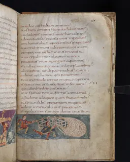 Stuttgart Psalter, Psalm 141 (folio 156r) by Master of the Stuttgart Psalter