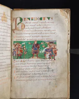 Stuttgart Psalter, Psalm 143 (folio 158r) by Master of the Stuttgart Psalter