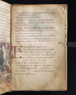 Stuttgart Psalter, Psalm 144 (folio 159r) by Master of the Stuttgart Psalter