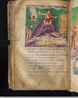 Stuttgart Psalter, Psalm 149 (folio 164v) by Master of the Stuttgart Psalter