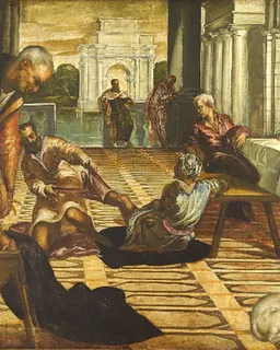 Christ Washing the Disciples' Feet by Jacopo Tintoretto