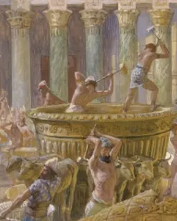 The Chaldees Destroy the Brazen Sea by James Tissot