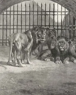 Daniel in the Lion's Den by James Tissot