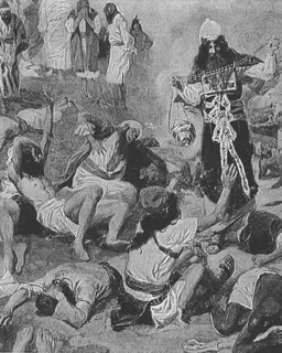 The Fire of Atonement (Aaron's Inaugural Sacrifice) by James Tissot