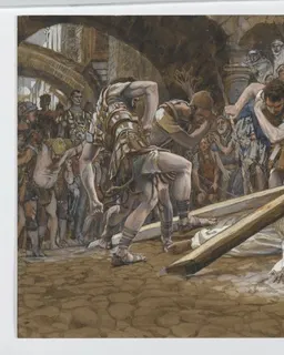 Jesus Falls Beneath the Cross by James Tissot