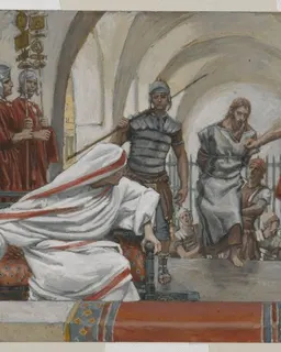 Jesus Led from Herod to Pilate by James Tissot